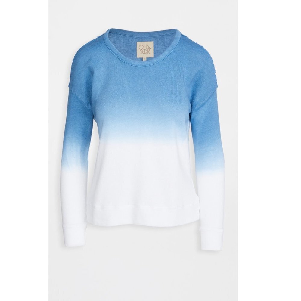 Chaser French Terry Pullover In Dip Dye
